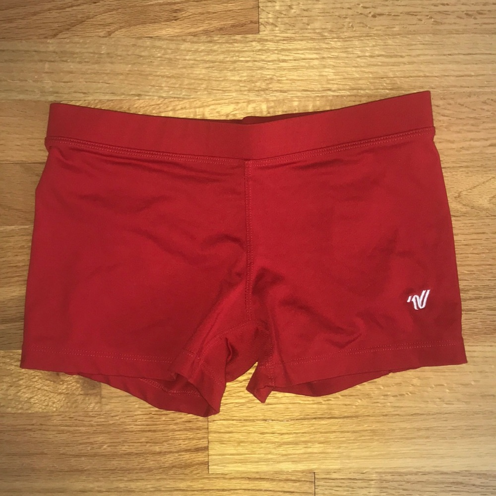 Red Varsity spandex